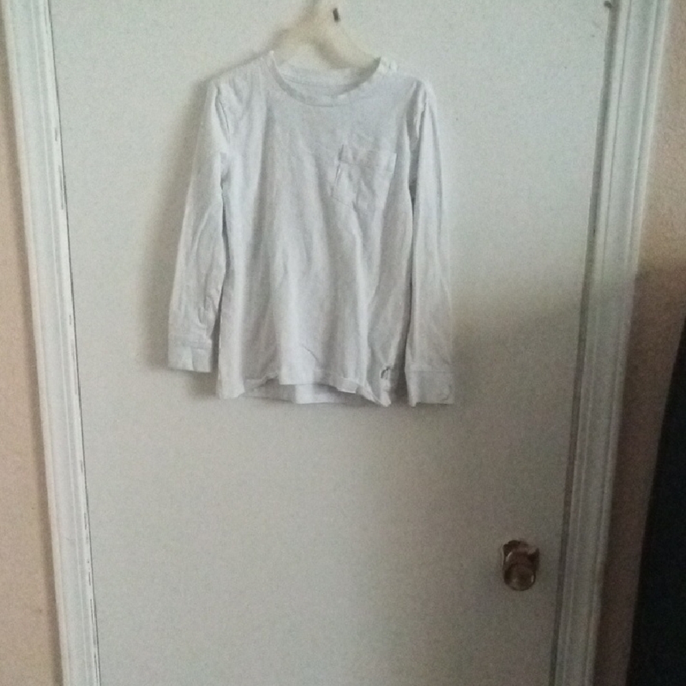 Classic White Kids Long Sleeve Shirt